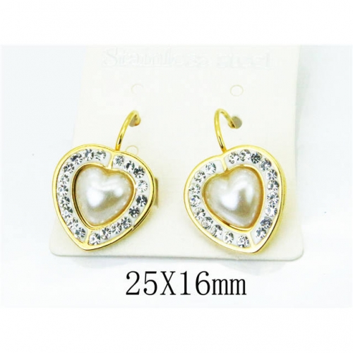 Wholesale Stainless Steel 316L Crystal or Zircon Earrings NO.#BC67E0208LL