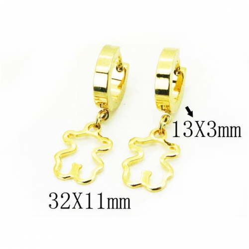 Wholesale Stainless Steel 316L Fashion Earrings NO.#BC67E0230JT