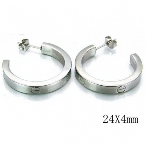 BaiChuan Wholesale Stainless Steel 316L Popular Earrings NO.#BC26E0321NF