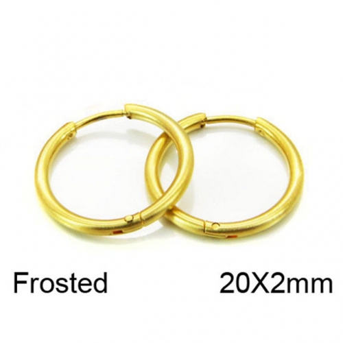 Wholesale Stainless Steel 316L Round Endless Hoop Earrings NO.#BC05E1554HZL