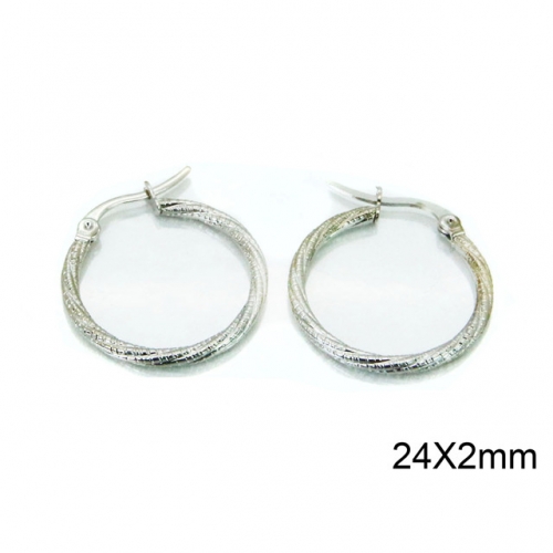 Wholesale Stainless Steel 316L Twisted Earrings NO.#BC58E1195IW