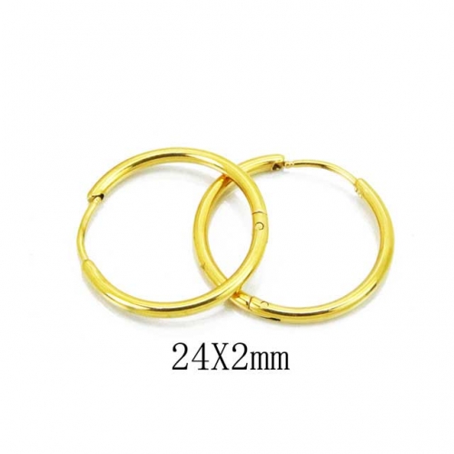 Wholesale Stainless Steel 316L Round Endless Hoop Earrings NO.#BC70E0617IL