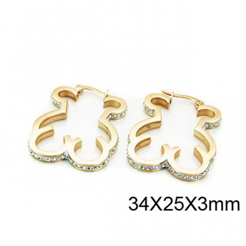 Wholesale Stainless Steel 316L Fashion Earrings NO.#BC64E0081HNR