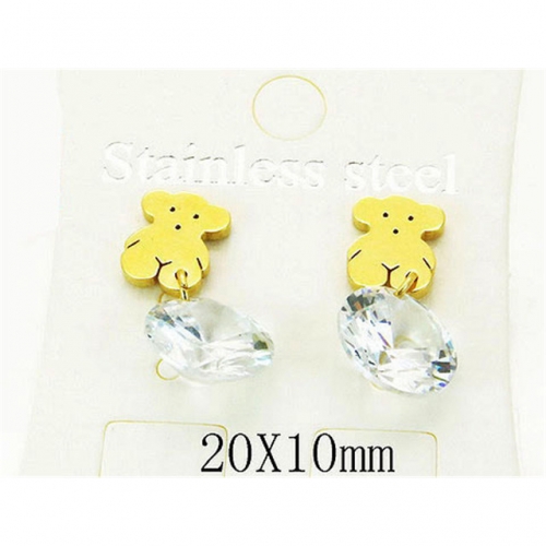 Wholesale Stainless Steel 316L Fashion Earrings NO.#BC25E0617JE