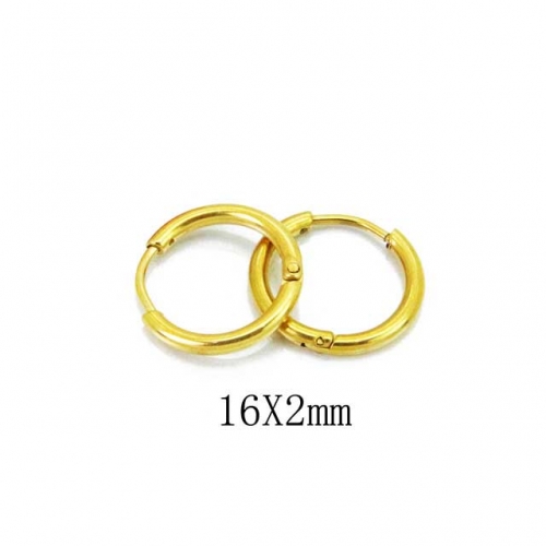Wholesale Stainless Steel 316L Round Endless Hoop Earrings NO.#BC70E0631IL