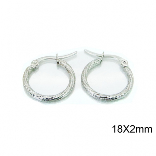 Wholesale Stainless Steel 316L Twisted Earrings NO.#BC58E1196IQ