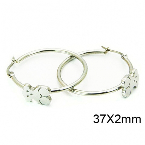 Wholesale Stainless Steel 316L Fashion Earrings NO.#BC64E0174NR