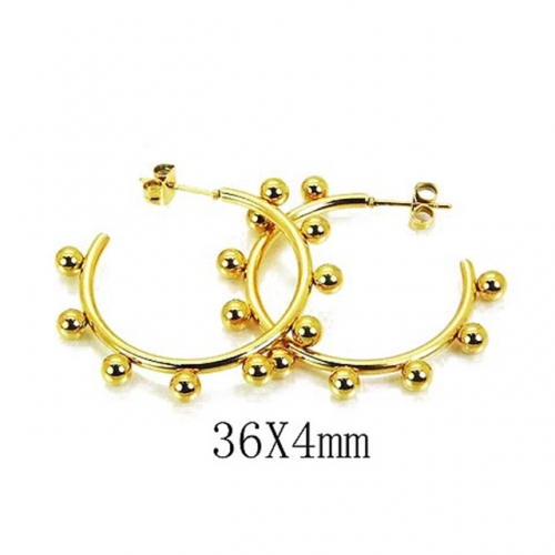 BaiChuan Wholesale Stainless Steel 316L Popular Earrings NO.#BC58E0942LG