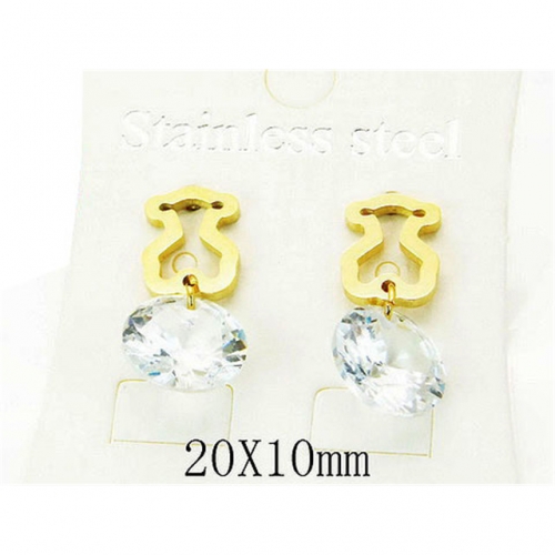 Wholesale Stainless Steel 316L Fashion Earrings NO.#BC25E0618JC