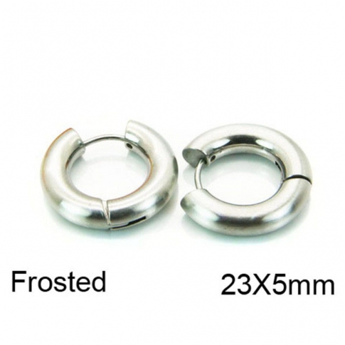 Wholesale Stainless Steel 316L Round Endless Hoop Earrings NO.#BC05E1635PT