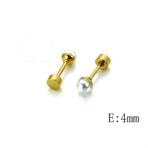 Wholesale Stainless Steel 316L And Pearl Earrings NO.#BC54E0128IL