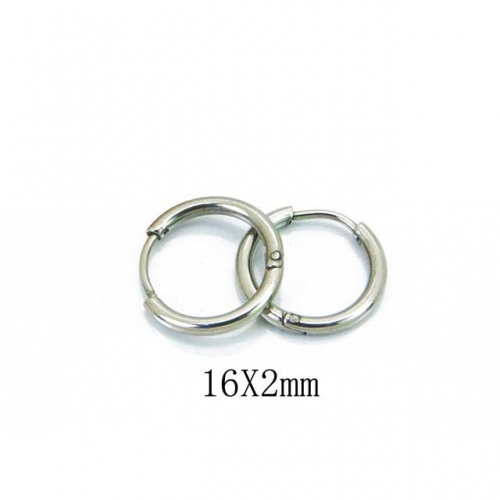 Wholesale Stainless Steel 316L Round Endless Hoop Earrings NO.#BC70E0630ID