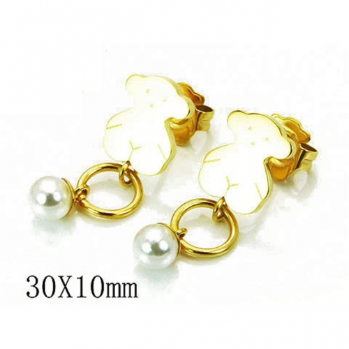 Wholesale Stainless Steel 316L Fashion Earrings NO.#BC90E0170PQ