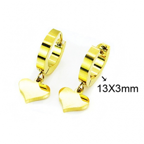 Wholesale Stainless Steel 316L Dangle Earrings NO.#BC58E1013JW