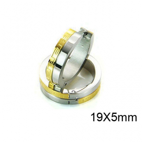 Wholesale Stainless Steel 316L Round Endless Hoop Earrings NO.#BC05E1709HJE