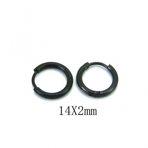 Wholesale Stainless Steel 316L Round Endless Hoop Earrings NO.#BC70E0638IL