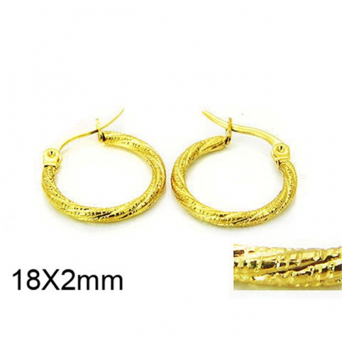 Wholesale Stainless Steel 316L Twisted Earrings NO.#BC58E0858IW