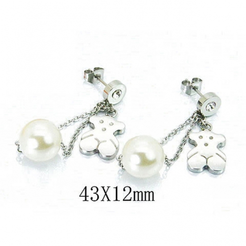 Wholesale Stainless Steel 316L Fashion Earrings NO.#BC64E0387PQ