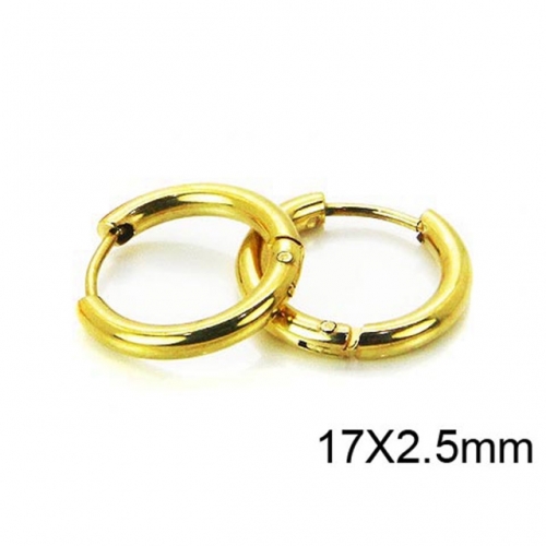 Wholesale Stainless Steel 316L Round Endless Hoop Earrings NO.#SJ60E0937I5