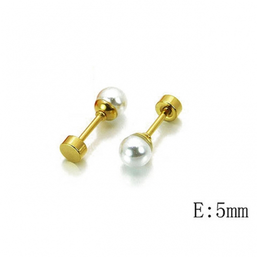 Wholesale Stainless Steel 316L And Pearl Earrings NO.#BC54E0127IL