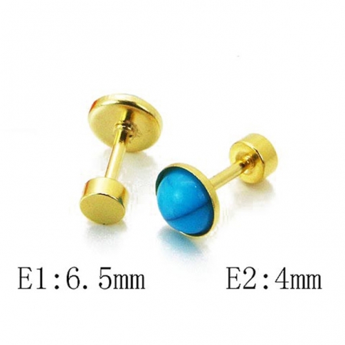 Wholesale Stainless Steel 316L Crystal / Zircon Ear Studs NO.#BC21E0062HN