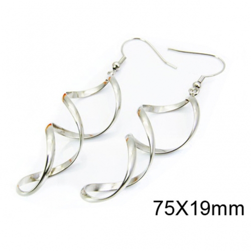 Wholesale Stainless Steel 316L Threader & Climber Earrings NO.#BC70E0445KL