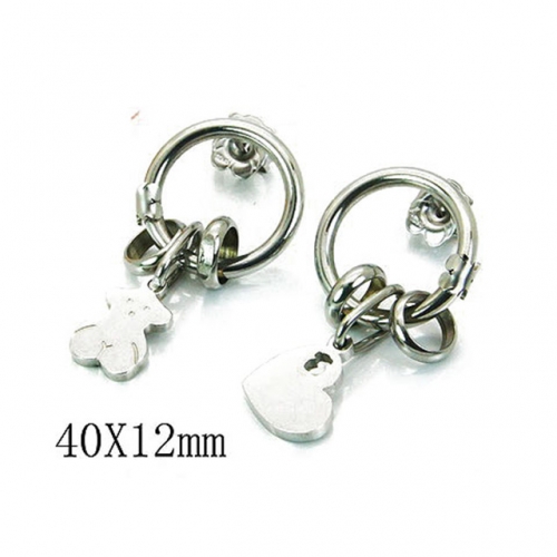 Wholesale Stainless Steel 316L Fashion Earrings NO.#BC90E0164HHS