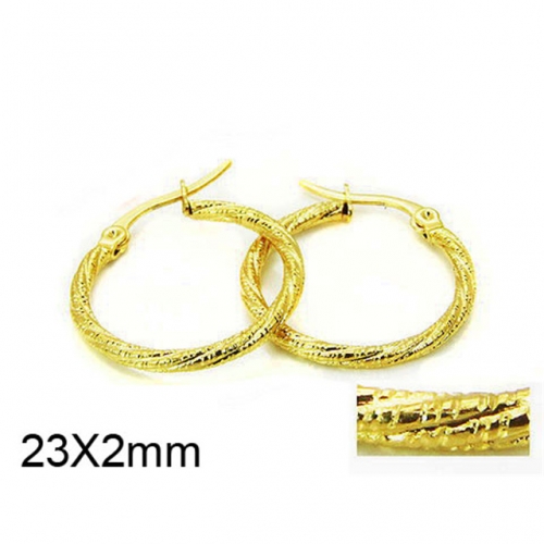 Wholesale Stainless Steel 316L Twisted Earrings NO.#BC58E0859IQ