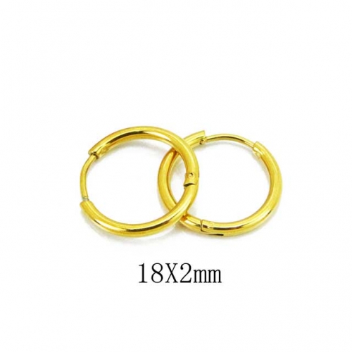 Wholesale Stainless Steel 316L Round Endless Hoop Earrings NO.#BC70E0627IL
