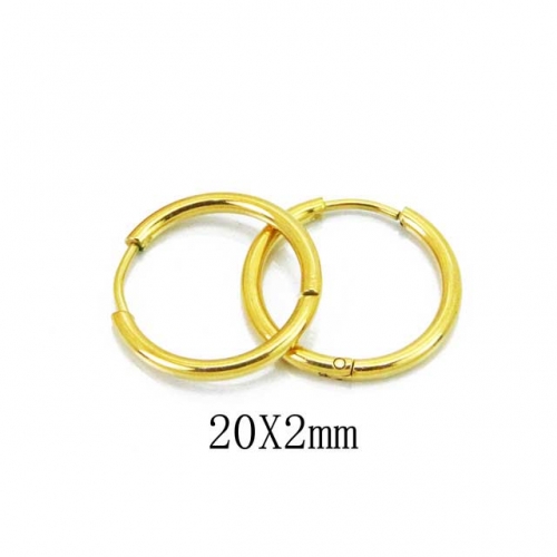 Wholesale Stainless Steel 316L Round Endless Hoop Earrings NO.#BC70E0622IL