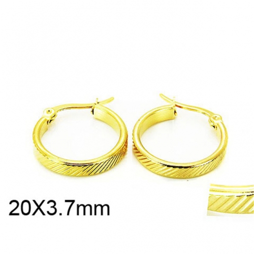 Wholesale Stainless Steel 316L Twisted Earrings NO.#BC58E0814IW