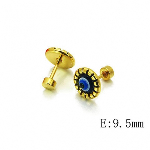 Wholesale Stainless Steel 316L Crystal / Zircon Ear Studs NO.#BC54E0122IPI