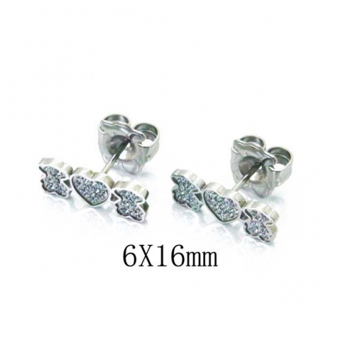 Wholesale Stainless Steel 316L Fashion Earrings NO.#BC90E0236HPW
