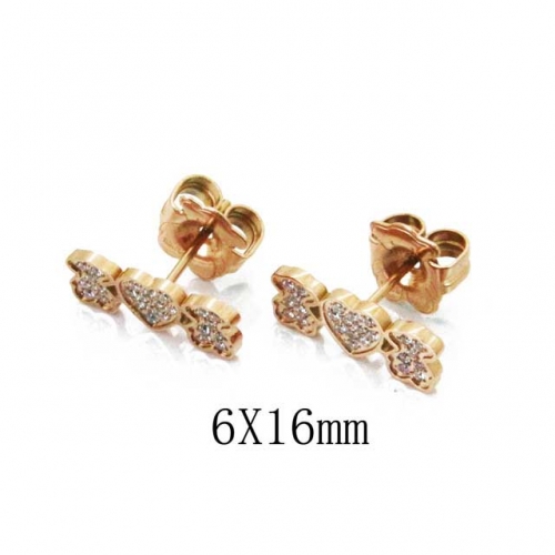 Wholesale Stainless Steel 316L Fashion Earrings NO.#BC90E0238IHS