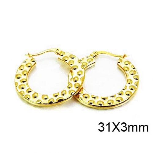 Wholesale Stainless Steel 316L Hollow Earrings NO.#BC58E0978JE