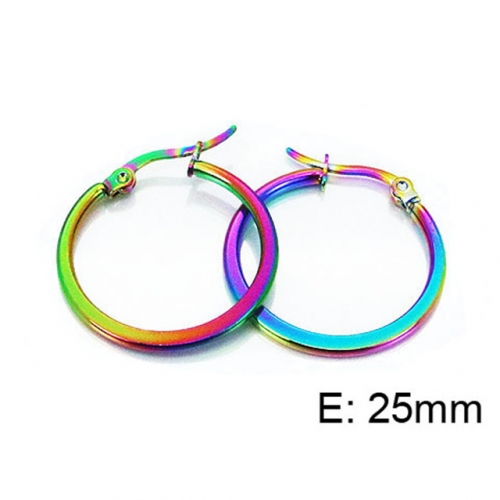 Wholesale Stainless Steel 316L Hoop Earrings NO.#BC60E0225HS