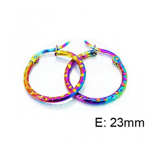 Wholesale Stainless Steel 316L Hoop Earrings NO.#BC60E0232HQ