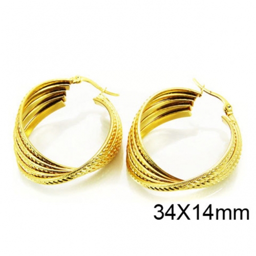 Wholesale Stainless Steel 316L Multi-Layer Earrings NO.#BC58E0690NX