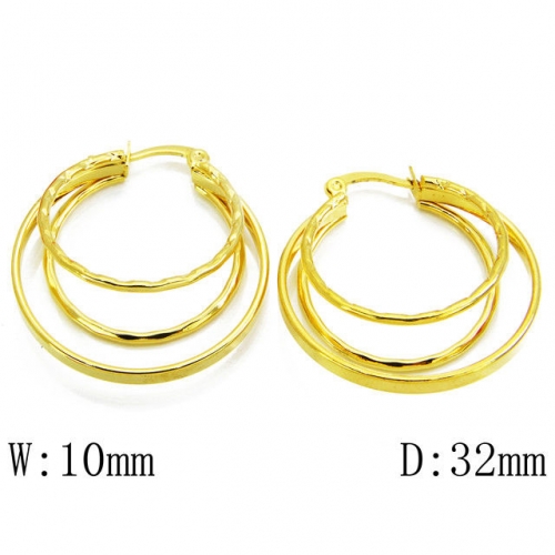 Wholesale Stainless Steel 316L Multi-Layer Earrings NO.#BC70E0389MZ