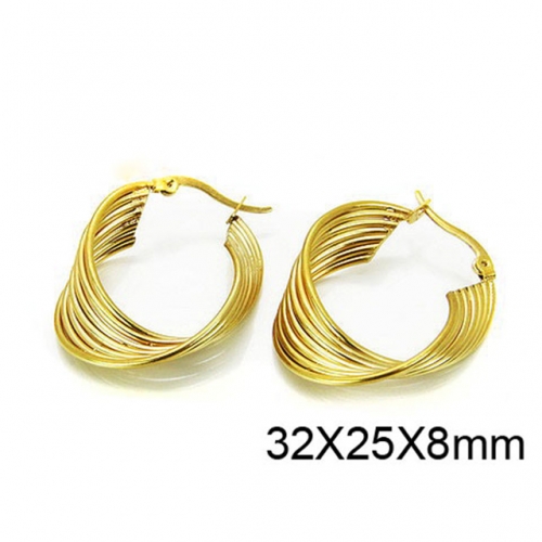 Wholesale Stainless Steel 316L Multi-Layer Earrings NO.#BC64E0102HHG