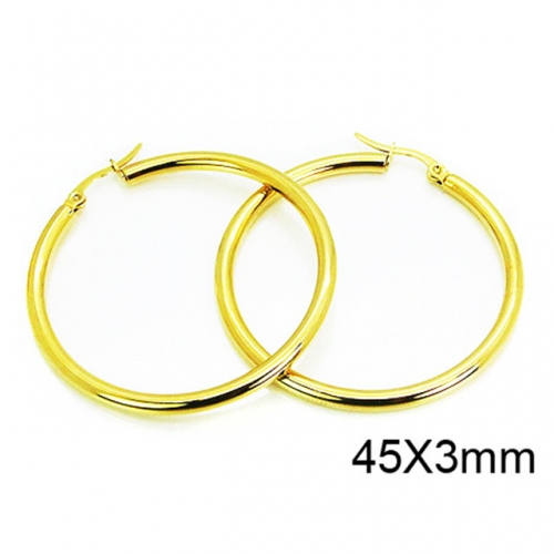 Wholesale Stainless Steel 316L Hoop Earrings NO.#BC58E1050JZ