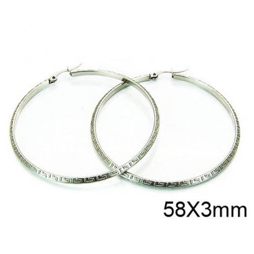 Wholesale Stainless Steel 316L Hoop Earrings NO.#BC58E0658IL