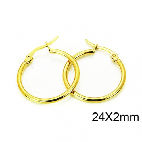 Wholesale Stainless Steel 316L Hoop Earrings NO.#BC58E0873IL
