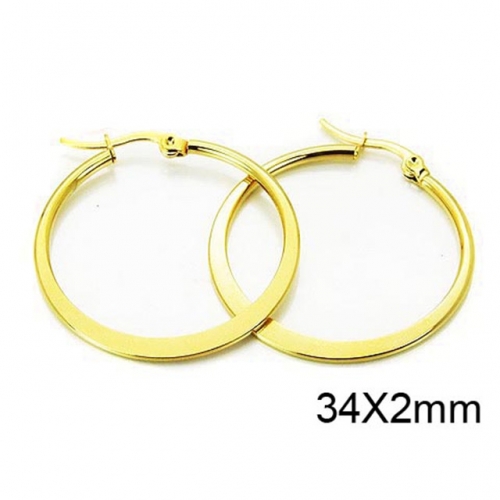 Wholesale Stainless Steel 316L Hoop Earrings NO.#BC21E0069HL