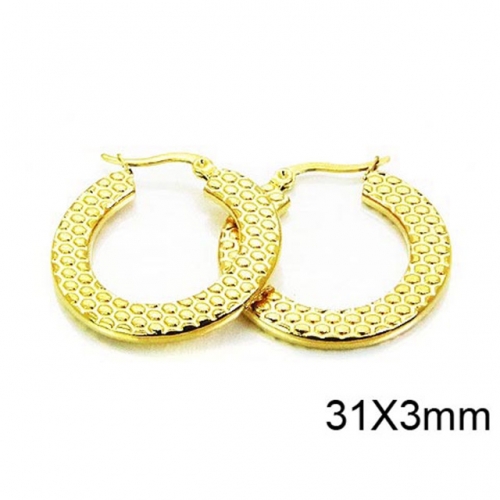 Wholesale Stainless Steel 316L Hollow Earrings NO.#BC58E0975JX