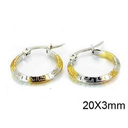 Wholesale Stainless Steel 316L Hoop Earrings NO.#BC58E0997JA