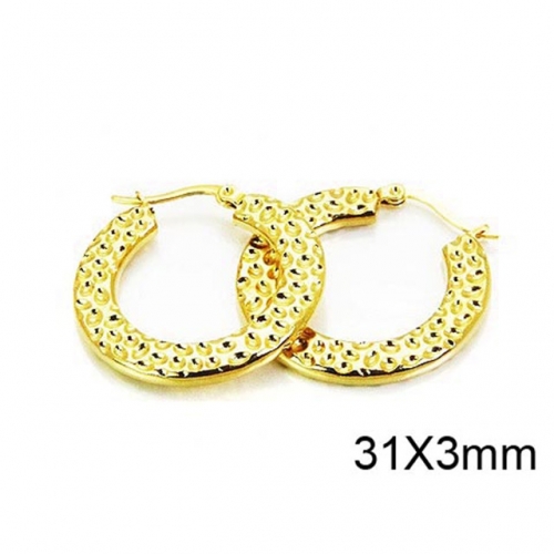 Wholesale Stainless Steel 316L Hollow Earrings NO.#BC58E0977JS