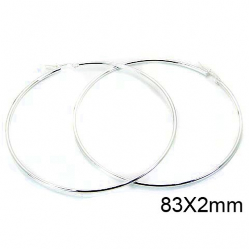 Wholesale Stainless Steel 316L Hoop Earrings NO.#BC08E0052IV