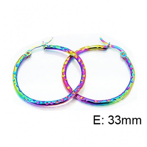 Wholesale Stainless Steel 316L Hoop Earrings NO.#BC60E0230HI