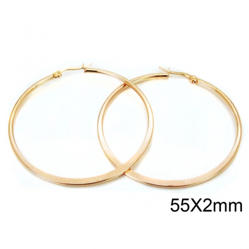 Wholesale Stainless Steel 316L Hoop Earrings NO.#BC58E1182IW